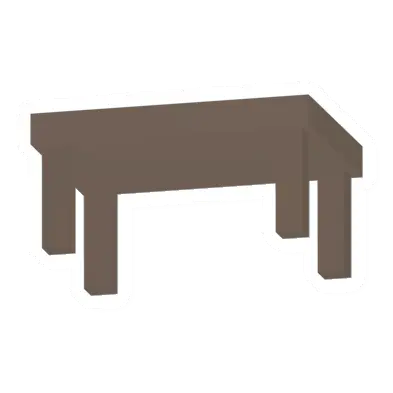 Unturned Long Wooden Table barricade icon