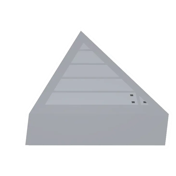 Unturned Poplar Triangular Roof barricade icon