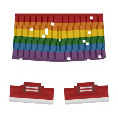 Unturned Worn Rainbow Skirt icon