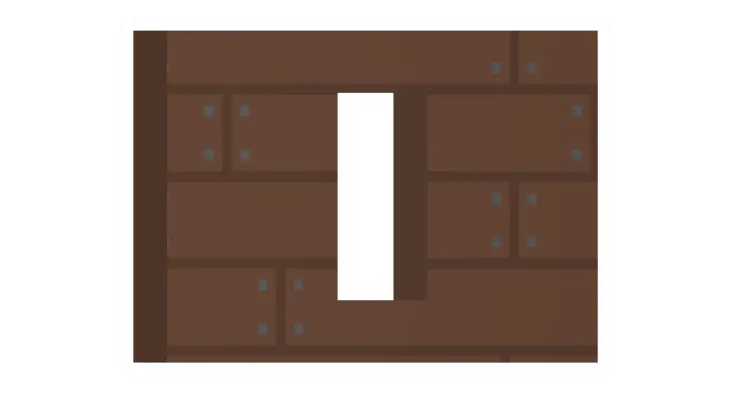 Unturned Pine Vertical Window (Middle) barricade icon