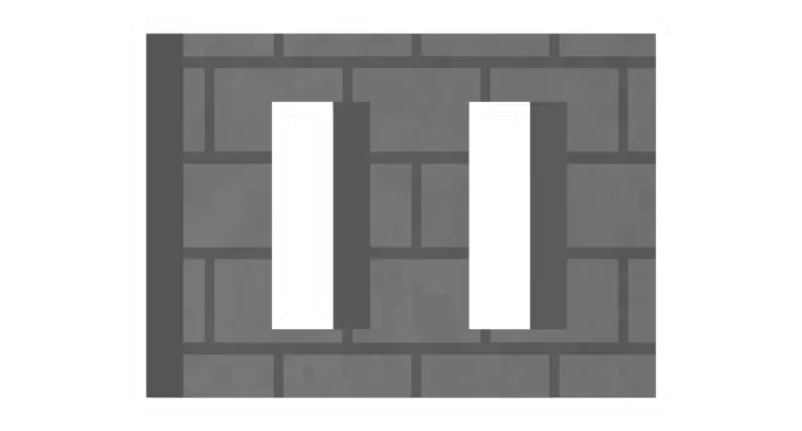 Unturned Stone Vertical Window (Sides) barricade icon