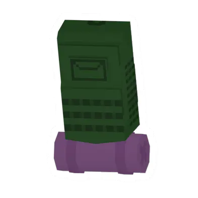 Unturned Green Hiking Pack (Purple Bedroll) backpack icon