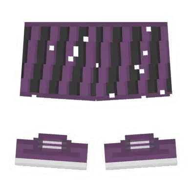 Unturned Worn Purple & Black Skirt icon