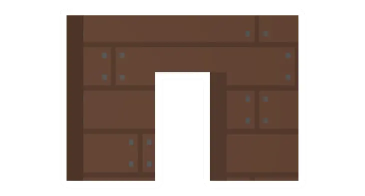 Unturned Pine Doorway barricade icon