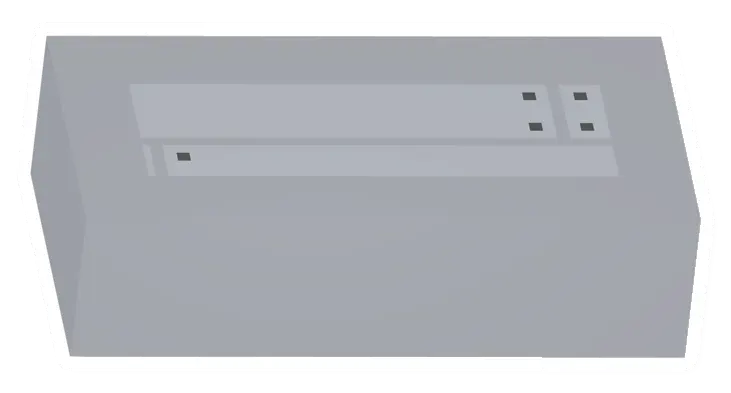 Unturned Poplar Half Roof barricade icon