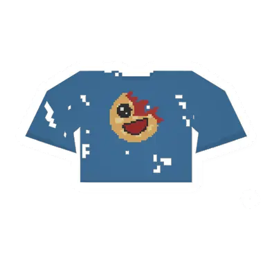 Unturned Worn Blue Seppuku Waffles Tee icon