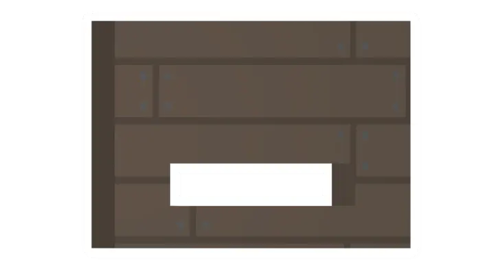 Unturned Maple Horizontal Window (Low) barricade icon