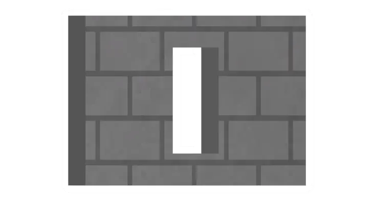 Unturned Stone Vertical Window (Middle) barricade icon