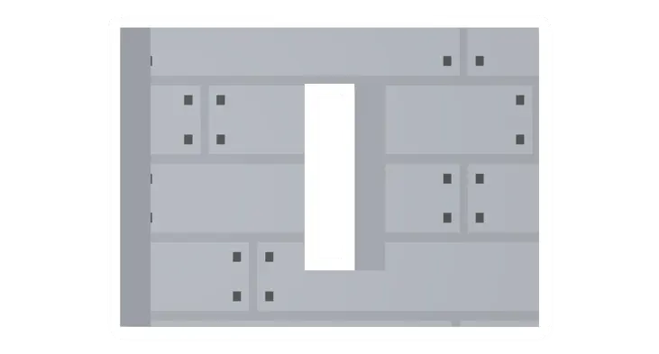 Unturned Poplar Vertical Window (Middle) barricade icon