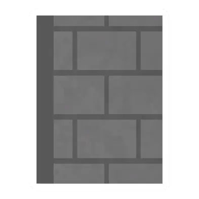 Unturned Stone Half Wall barricade icon
