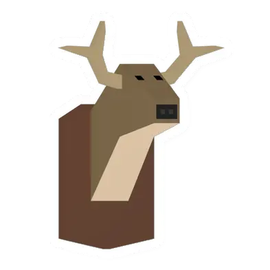 Unturned Deer Head Trophy barricade icon