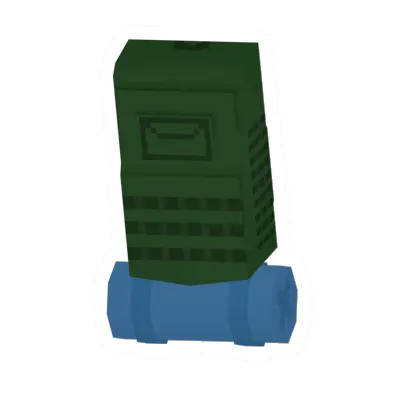 Unturned Green Hiking Pack (Blue Bedroll) backpack icon
