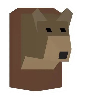 Unturned Bear Head Trophy barricade icon