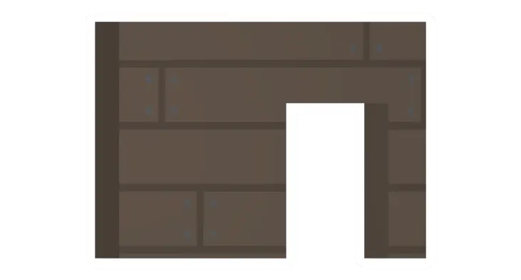 Unturned Maple Doorway (Side) barricade icon