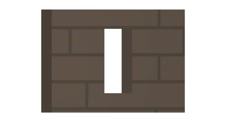 Unturned Maple Vertical Window (Middle) barricade icon