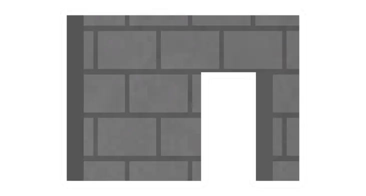 Unturned Stone Doorway (Side) barricade icon
