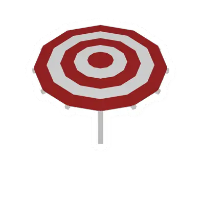 Unturned Red Decorative Umbrella barricade icon