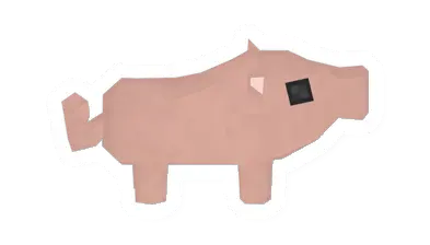 Unturned Plush Pig barricade icon
