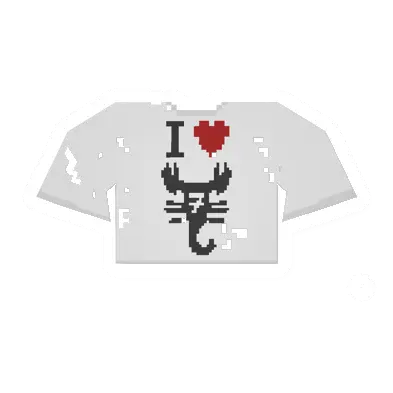 Unturned Worn White Scorpion-7 Tee icon