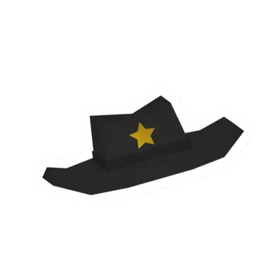 Unturned Black Sheriff Hat icon