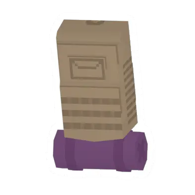 Unturned Tan Hiking Pack (Purple Bedroll) backpack icon