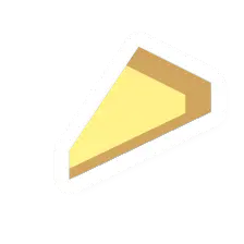 Unturned Cheese Pizza Slice icon