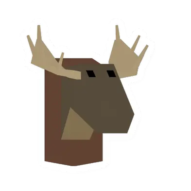 Unturned Moose Head Trophy barricade icon