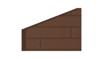 Unturned Pine Ramp Wall barricade icon