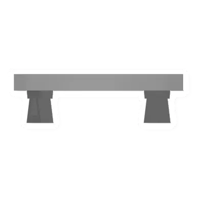 Unturned Concrete Bench barricade icon