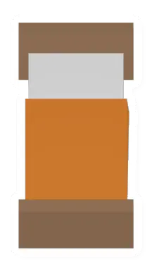 Unturned Orange Wood Bed barricade icon