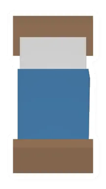 Unturned Blue Wood Bed barricade icon