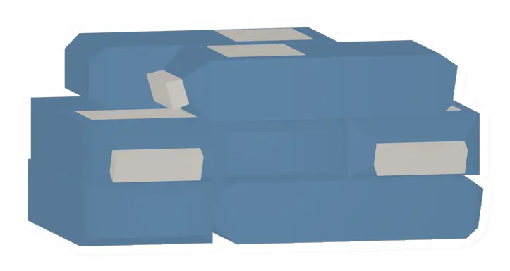 Unturned Stack of Concrete Bags barricade icon