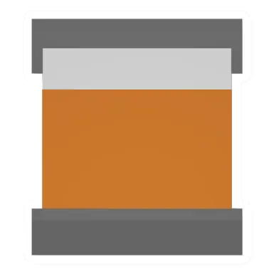 Unturned Orange Metal Double Bed barricade icon