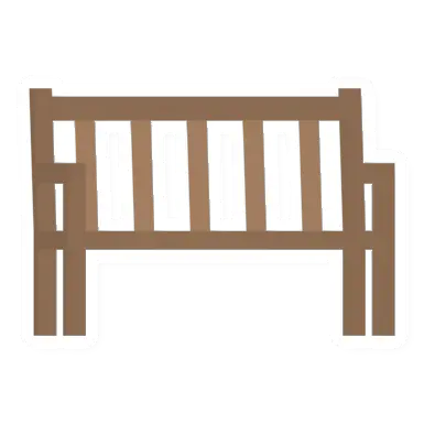 Unturned Wood Bench barricade icon