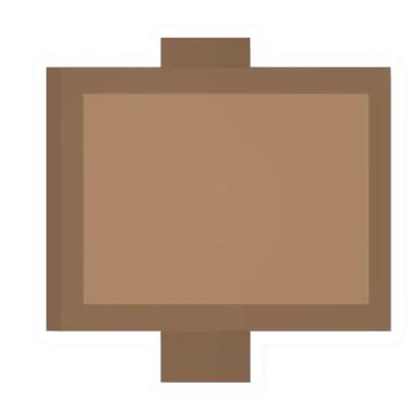 Unturned Small Wood Sign barricade icon