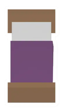Unturned Purple Wood Bed barricade icon