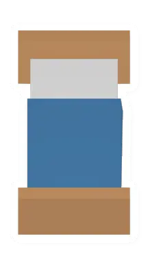 Unturned Blue Adobe Bed barricade icon
