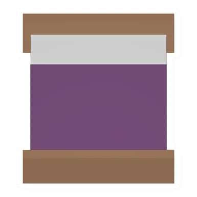 Unturned Purple Wood Double Bed barricade icon