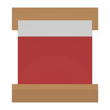 Unturned Red Adobe Double Bed barricade icon