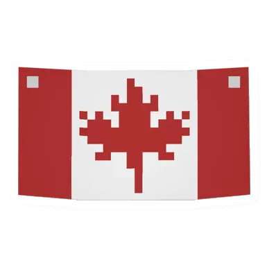 Unturned Canadian Flag barricade icon