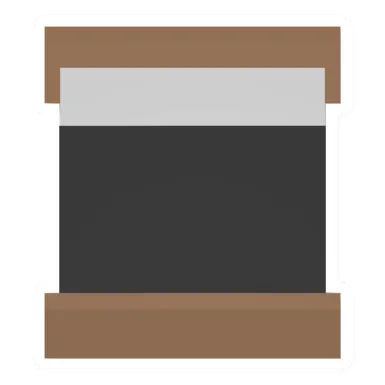 Unturned Black Wood Double Bed item icon