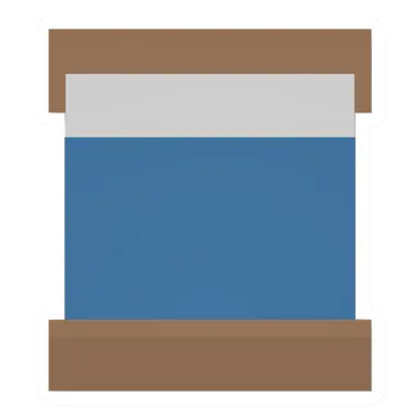 Unturned Blue Wood Double Bed barricade icon