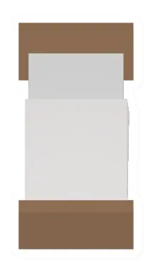 Unturned White Wood Bed barricade icon