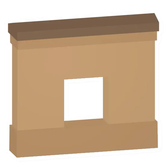 Unturned Tall Sandstone Door Wall barricade icon