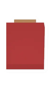 Unturned Red Adobe Bed barricade icon