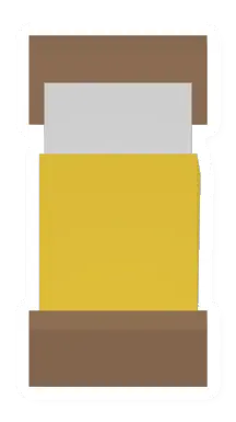 Unturned Yellow Wood Bed barricade icon