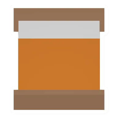 Unturned Orange Wood Double Bed barricade icon