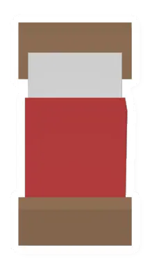 Unturned Red Wood Bed barricade icon