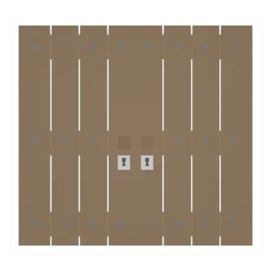 Unturned Wood Doubledoor barricade icon