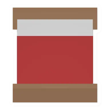 Unturned Red Wood Double Bed barricade icon